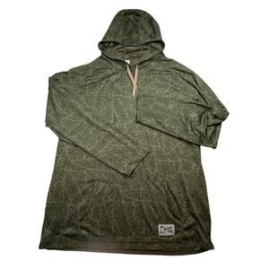 Howler Brothers Loggerhead Hoodie XXL Monstera Leaf SPF Sun Shirt Performance